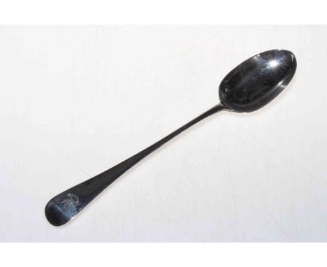 Late Victorian silver basting spoon, London 1898, 30.5cm length.