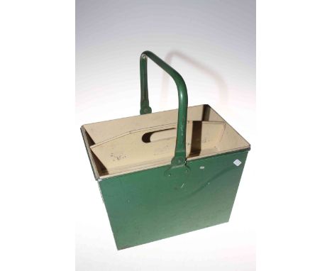 Worcester ware vintage enamel shoe shine basket.