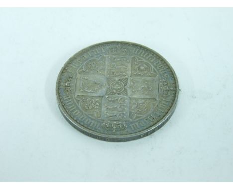 Victoria, 'Gothic' crown 1847, UNDECIMO, some edge knocks and light surface marks, VF+