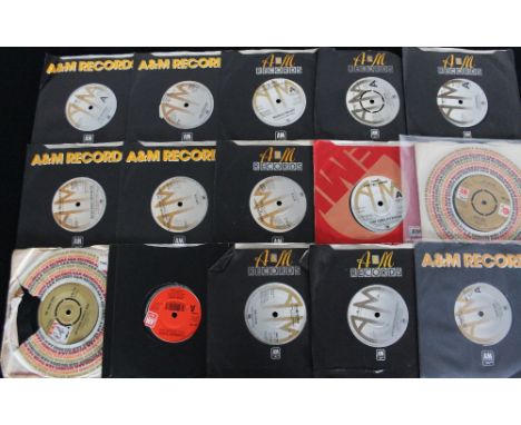 A&M - STOCK - 80 x ace A&M stock 7" singles! Artists/cat. numbers (all AMS prefix) inc. Flying Burrito Bros (756) Carole King