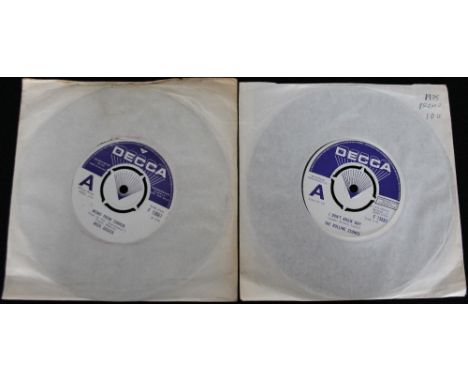 DECCA - ROLLING STONES/MICK JAGGER PROMOS - 2 x rare promotional 7" singles, with condition fabulous once more. Titles are I 