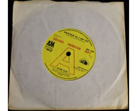 ALTON ELLIS - SHO-BE-DO-BE DO (I LOVE YOU) PROMO - An 'Advance Promotion Copy' of this essential 1973 seven (A&M - AMS 7093).