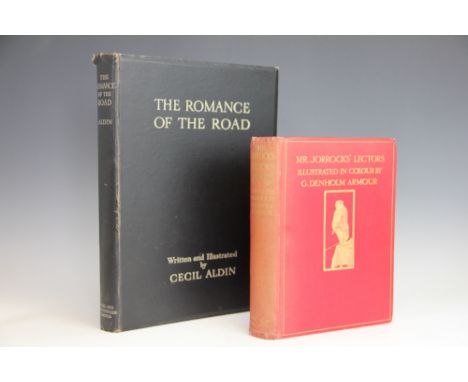 ALDIN (C), THE ROMANCE OF THE ROAD, with folding map to the pocket at the front and colour plates, London, EYRE AND sPOTTISWO