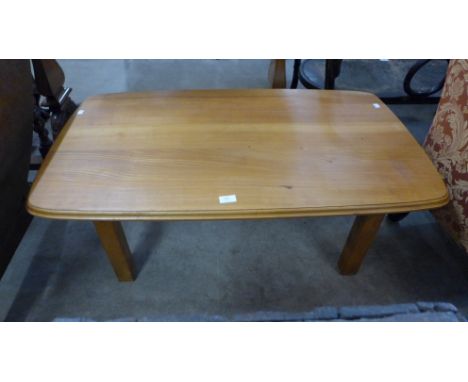 A light elm coffee table 