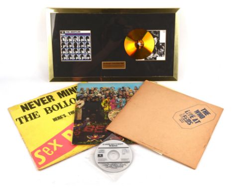 Vinyl records and CD - Never Mind The Bollocks Here's The Sex Pistols (v2086), The Beatles Sgt Peppers Lonely Hearts Club Ban