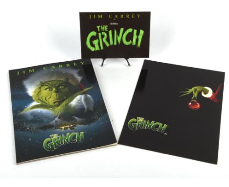 The Grinch & Jim Carrey  Royal Film Premiere Brochure for the film, A4 size; (1) together with ticket folder with invite and 