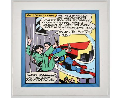 Superman and Lois Lane: a limited edition Giclee print No. 7/100 (DC Comics / Art You Grew Up With).This lot features:A Super