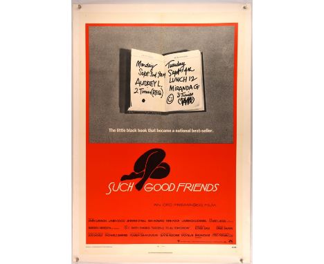 Such Good Friends (1971), US One Sheet Linen Backed Film Poster for the Otto Preminger drama, artwork by Saul Bass, 27 x 41 i