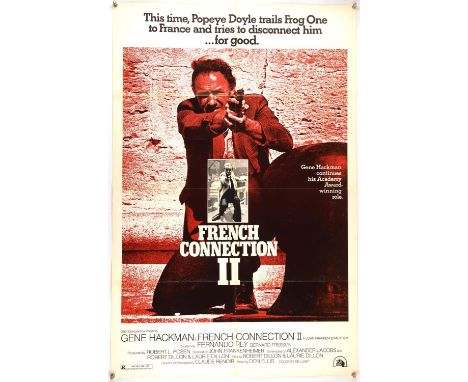 The French Connection II (1975), US One Sheet, 41 x 27 inches, Style B, folded  Director John Frankenheimer Stars Gene Hackma