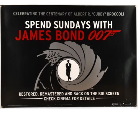 James Bond: Spend Sundays With James Bond 007 (2009), British Quad Film Poster for Park Circus re-release, unfolded, 30 x 40 
