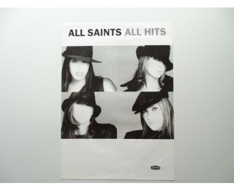 MUSIC POSTERS: A selection of promotional / concert posters for: ROBBIE WILLIAMS, ALL SAINTS (x 3), CELINE DION, RONAN KEATIN