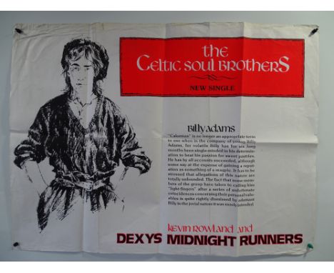 A UK Quad poster for KEVIN ROWLAND AND DEXYS MIDNIGHT RUNNERS featuring their new single 'The Celtic Soul Brothers' - folded