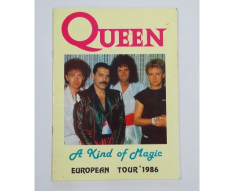 QUEEN - A KIND OF MAGIC - EUROPEAN TOUR 1986 - concert brochure