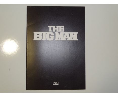 THE BIG MAN (1990) press campaign book signed by LIAM NEESON on the cast and credits page - this item has been independently 