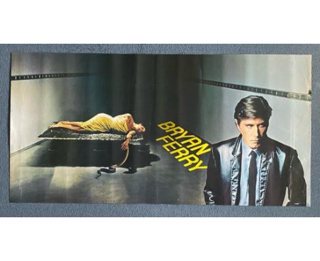 BRYAN FERRY (1978) - "The Bride Stripped Bare" EG Records - Original in-store music display poster - Designed by Anthony Pric