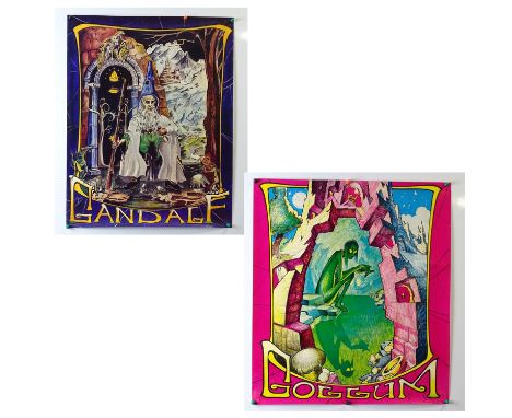LORD OF THE RINGS: A pair of 1960s commercial posters for Lord of the Rings (based on the books) featuring artwork of GANDALF
