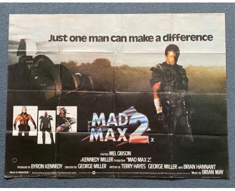 MAD MAX 2 (1982) - British UK Quad - Mel Gibson reprising his role as Max Rockatansky in this all-action hugely influential s