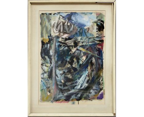 Lympasik, Sigmund (1920 Berlin 1996) "Testa", so verso betitelt. Mischtechnik/Collage/Papier/Karton, li. u. monog. und re. u.