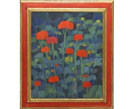 Unbekannter Maler (20. Jh.) Feldblumen. Öl/Lwd. Ca. 54x 45 cm. R.