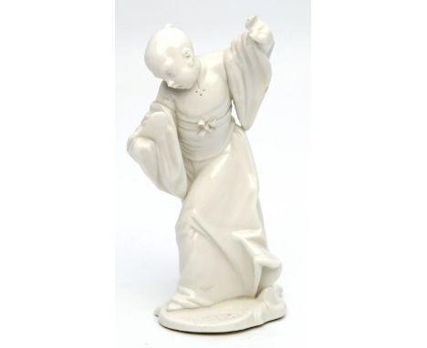 Bustelli, Franz Anton Skulptur eines Chinesen. Porzellan, weiß. Prägemarke Nymphenburg, 1. Hälfte 20. Jh. 1. Wahl. H. 14,5 cm