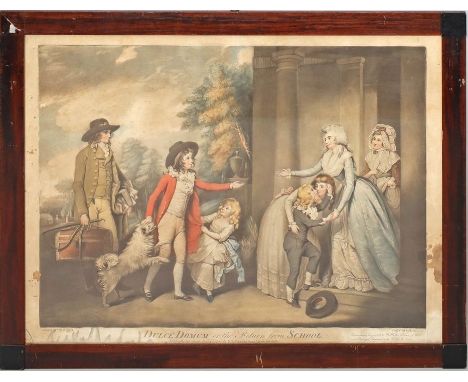 2 englische Schabkunstblätter (um 1800) Mit Personen-Darstellungen. Besch., je bez., 1x "engraved by John Jones". Ca. 45x 56 