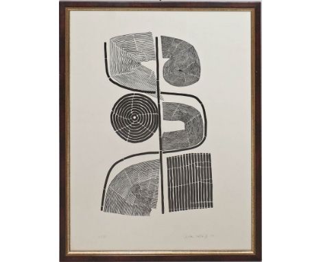 Andersch, Gisela (1913 Elberfeld - Berzona, Tessin 1987) Ohne Titel. Lithographie, re. u. mit Bleistift sign. und dat. 1971 s
