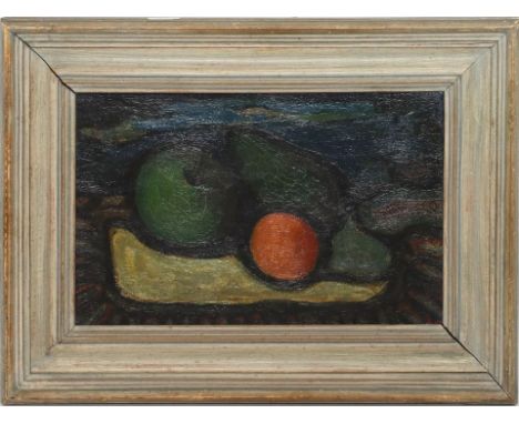 Hofland, J. (um 1950) Stillleben. Öl/Lwd. (Craquelé, Altersspuren), verso Etikett "Dienst voor Schone Kunsten's Gravenhagen A