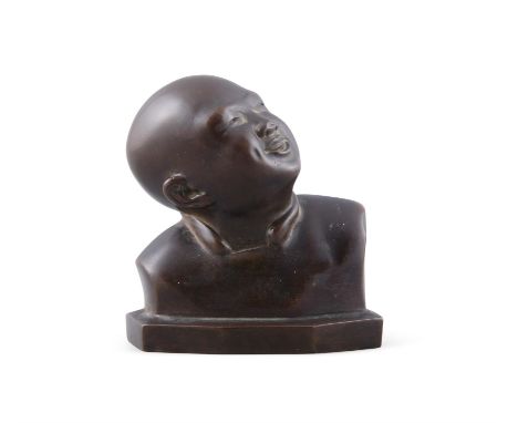 A BRONZE BUST OF A CHILD / BOYVietnam, Attributed to Bien Hoa School of Applied Arts, Second half of 20th centuryH: 9,8 cmWei