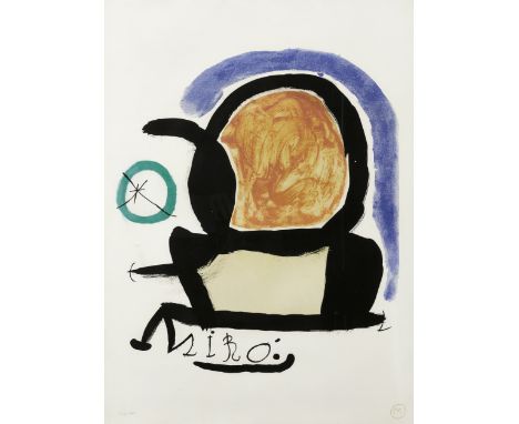 Joan Miró (1893-1983)El Tapis de Tarragona (M. 686), 1970Lithograph in colors on Guarro paper, with the artist's monogram, nu