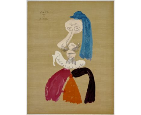 After Pablo Picasso (1881-1973)One plate; from Les Portraits Imaginaires, 1969Lithograph in colors on Arches paper, with prin