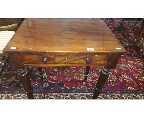 A Wonderful Late 18th Early 19th Century Campaign Writing Table of Exceptionally Small Proportions; with lift up lid, pen dra