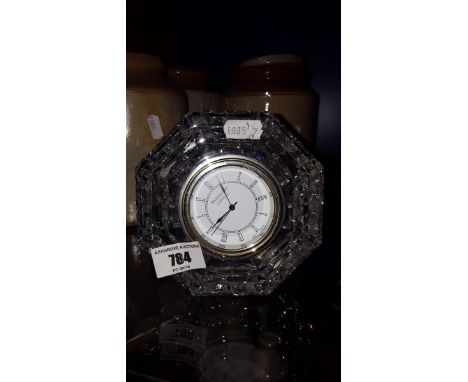 A Good Waterford Crystal Table Clock.