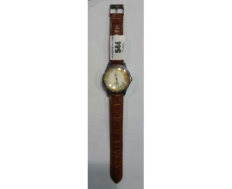 A Gents IWC Schaffhausen Watch with a Brown Genuine Leather Strap, in working order according to owner.