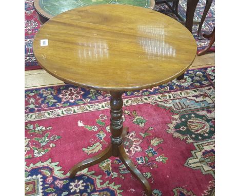 A Mahogany Tripod Table, the top diameter 50cm.