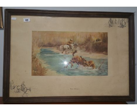 Charlie Johnson Payne ' Snaffles ' (1884-1967), The Panee, lithograph, signed in pencil within the margin  lower right with v
