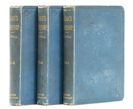 Russell (W. Clark) Jack's Courtship: a Sailor's Yarn of Love and Shipwreck, 3 vol., first edition, illustrations, browned tit