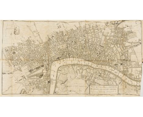 London.-  London and its Environs Described, 6 vol., first edition, engraved frontispiece and 78 plates and plans only (of 79