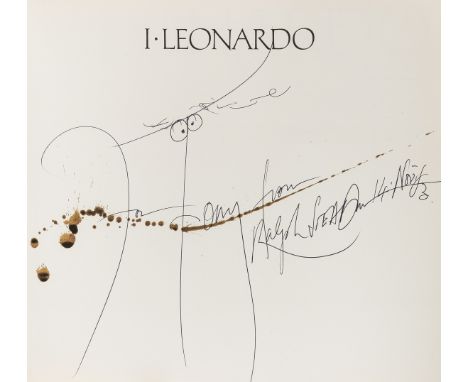 Steadman (Ralph) I Leonardo, first edition, signed and inscribed by author, colour illustrations, original cloth, dust-jacket