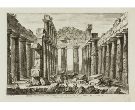 Greece.- Morghen (Filippo) [Antichità di Pesto (Antiquities of Paestum)], eight plates only, including nos. 1 through to 8, p
