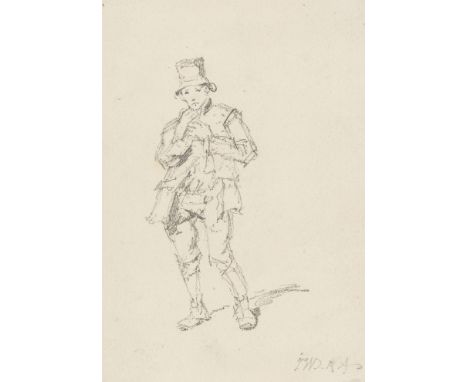 Ward (James, 1769-1859) Study of a gentleman, graphite on cream wove paper, signed with initials in ligature lower right, 165
