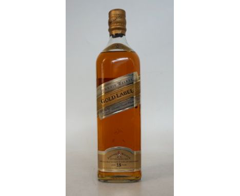 JOHNNIE WALKER GOLD LABEL
1 bottle.  Johnnie Walker Gold Label 18 Year Old Blended Scotch Whisky.  750ml.  40% abv/ 80 Proof.