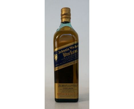 JOHNNIE WALKER BLUE LABEL 
1 bottle.  Johnnie Walker Blue Label Blended Scotch Whisky.  70cl.  40% abv.  Johnnie Walker's pre