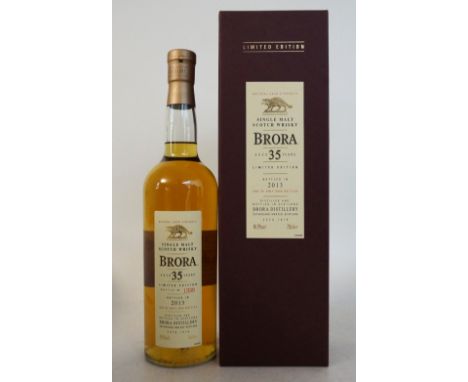 BRORA 35 YEAR OLD LIMITED EDITION
1 bottle.  Brora 35 Year Old Single Malt Scotch Whisky.  OB.  70cl.  49.9% abv.  2013 Editi