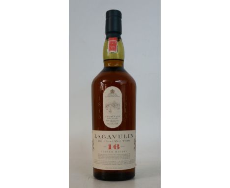 LAGAVULIN 16 YEAR OLD - WHITE HORSE BOTTLING
1 bottle.  Lagavulin 16 Year Old Single Malt Scotch Whisky.  OB.  75cl.  43% abv