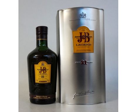 J&B LEGEND 21 YEAR OLD
1 bottle.  J&B Legend 21 Year Old Blended Scotch Whisky.  70cl.  40% abv.  A special bottling created 