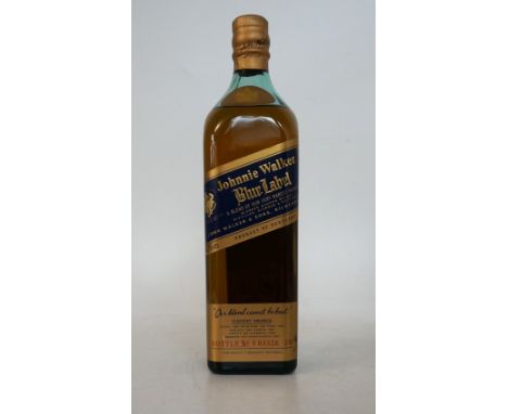 JOHNNIE WALKER BLUE LABEL 
1 bottle.  Johnnie Walker Blue Label Blended Scotch Whisky.  70cl.  43% abv.  Johnnie Walker's pre