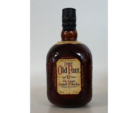 GRAND OLD PARR
1 bottle.  Grand Old Parr Blended Scotch Whisky.  937.5ml.  43% abv.  Named for Thomas Parr - reputedly the lo