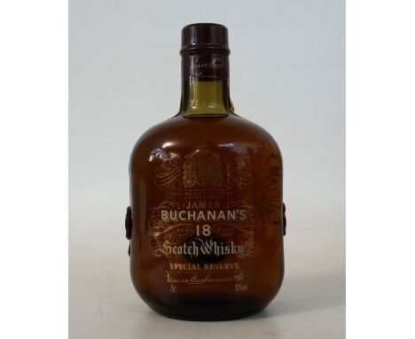 JAMES BUCHANAN'S 18 YEAR OLD
1 bottle.  James Buchanan's 18 Year Old Special Reserve Blended Scotch Whisky.  75cl.  43% abv. 