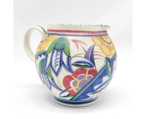 Poole England pottery jug #315/VY decorated by Hilda Hampton (Cleal 1927-45) - 16.5cm high with no obvious damage