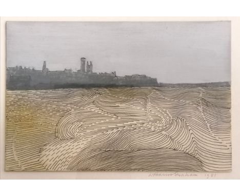 Wilhelmina Barns-Graham (1912-2004) mixed media 1981 dated 'St Andrew's Bay series No.11' with artists annotation to reverse.
